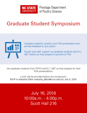 Graduate Student Symposium flyer