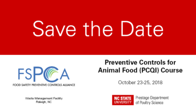 PCAF course save the date card