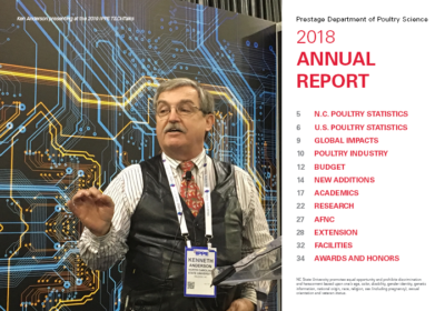 two-page spread from 2018 annual report